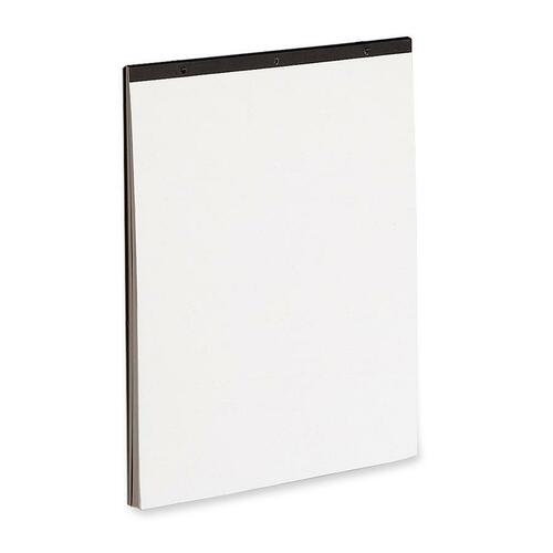Quartet Plain Bond Flip Chart Easel Pad - 50 Sheets - Plain - 24" x 36" - Punched - 1 Each - Easel Pads - QRT89803