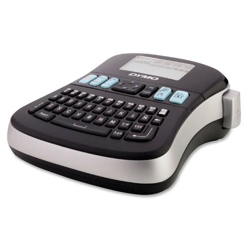 Dymo LabelManager 210D Label Maker - Thermal Transfer - Tape - 0.25" (6.35 mm), 0.38" (9.53 mm), 0.50" (12.70 mm) - LCD Screen - Battery, Power Adapter - 6 Batteries Supported - AA - Easy Peel, Underline - Electronic Label Makers - DYM1738345