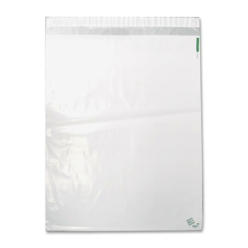 Supremex Tear-proof Open-End Poly Mailer - Catalog - 16" Width x 20" Length - Peel & Seal - Polyethylene - 250 / Carton - White