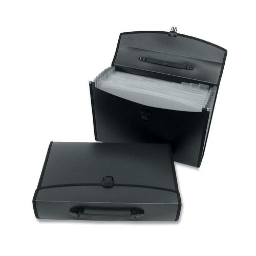 Winnable Legal Expanding File - 13 Pocket(s) - Polypropylene - Black - Expanding Files - WNN15012BK