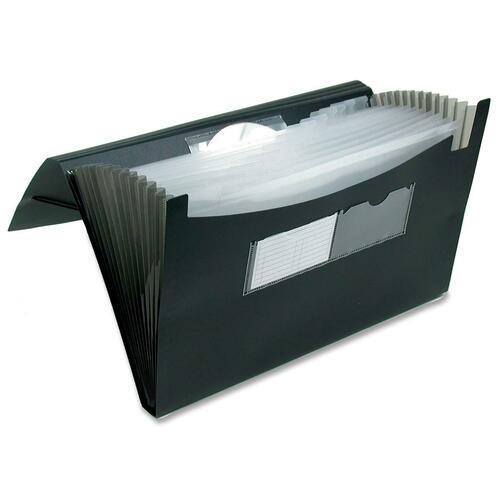 Winnable Letter, Legal File Pocket - 10" x 15" , 8 1/2" x 11" , 8 1/2" x 14" - 13 Pocket(s) - Polypropylene - Blue - 1 Each