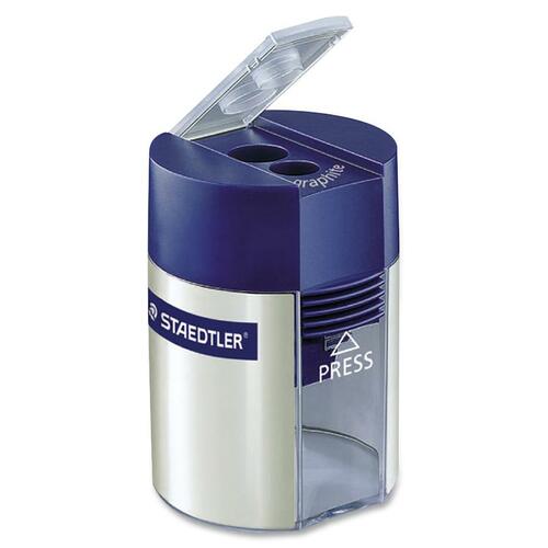 Staedtler Double-hole Tub Pencil Sharpener - 2 Hole(s) - Plastic - 1 Each - Manual Pencil Sharpeners - STD512001A602