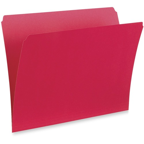 Pendaflex Legal Recycled End Tab File Folder - 8 1/2" x 14" - Red - 100 / Box