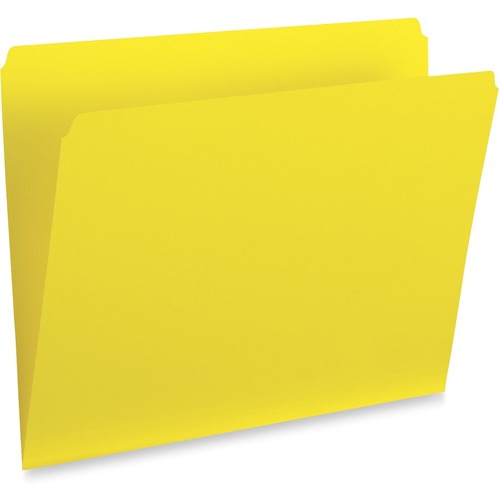 Pendaflex Legal Recycled End Tab File Folder - 8 1/2" x 14" - Yellow - 100 / Box