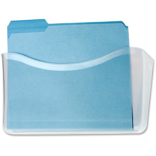 Rubbermaid Single Unbreakable Letter Wall Files - 1 Pocket(s) - 6.6" Height x 13.7" Width x 3.1" Depth - Unbreakable, Durable - Clear - Polycarbonate - 1 Each = RUB65972ROS