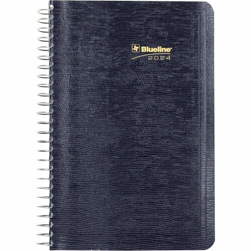 Blueline® Essential Daily Planner - Daily - 1 Year - January 2024 till December 2024 - Appointment Books & Planners - BLIC150482T