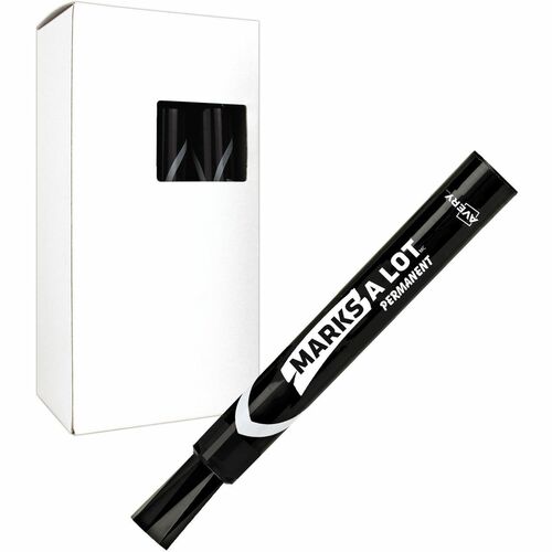 Avery® Marks-A-Lot Large Chisel Tip Permanent Marker - Chisel Marker Point Style - Black - 1 Each