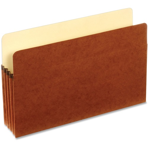 Pendaflex Legal Recycled File Pocket - 8 1/2" x 14" - 3 1/2" Expansion - Top Tab Location - Redrope - 10% Recycled - 1 Each = PFXECDB1526E