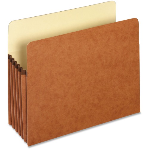 Pendaflex Letter Recycled File Pocket - 8 1/2" x 11" - 5 1/4" Expansion - Top Tab Location - Redrope - 10% Recycled - 1 Each = PFXECDB1534G