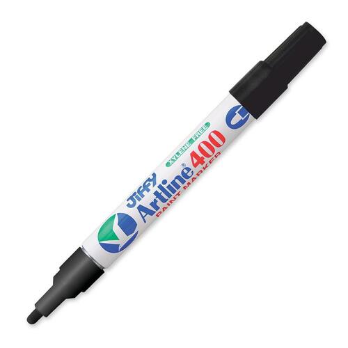 Jiffco Artline Medium Paint Marker - Medium Marker Point - 2.3 mm Marker Point Size - Black - 1 Each - Art Markers - JIFEK4001