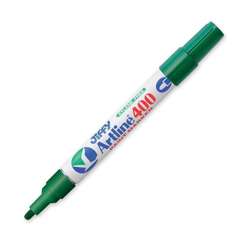 Jiffco Artline Medium Paint Marker - Medium Marker Point - 2.3 mm Marker Point Size - Green - 1 Each - Art Markers - JIFEK4004