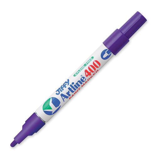 Jiffco Artline Medium Paint Marker - Medium Marker Point - 2.3 mm Marker Point Size - Purple - 1 Each - Art Markers - JIFEK4009