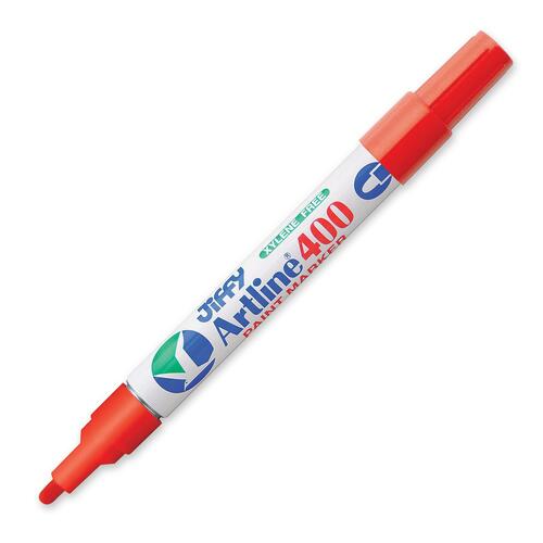 Jiffco Artline Medium Paint Marker - Medium Marker Point - 2.3 mm Marker Point Size - Red - 1 Each - Art Markers - JIFEK4002