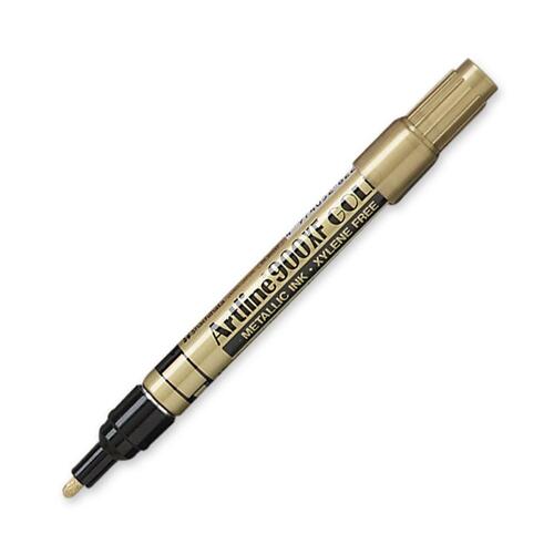 Jiffco 900XF Metallic Ink Marker - Medium Marker Point - 2.3 mm Marker Point Size - Gold - 1 Each