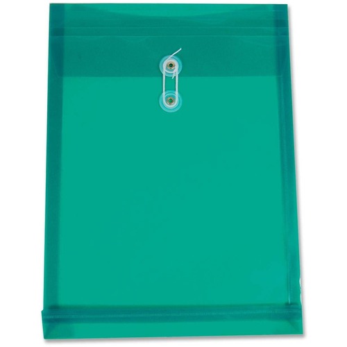 Winnable Transparent Poly Inter-Department Envelope - Clasp - 9 1/2" Width x 13" Length - Poly - 1 Each - Green - Interdepartmental Envelopes - WNNEN01GN