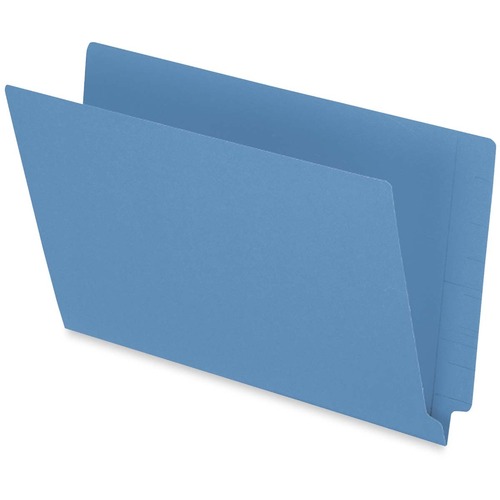 Pendaflex Legal Recycled End Tab File Folder - 9 1/2" x 15 1/4" - 3/4" Expansion - Blue - 10% Recycled - 50 / Box = PFXH210DBL