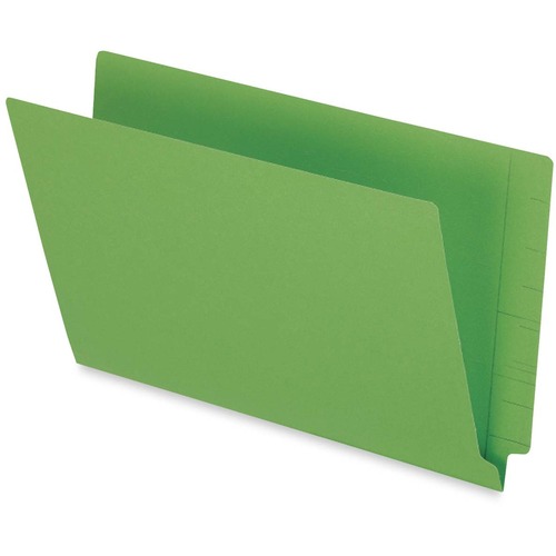 Pendaflex Legal Recycled End Tab File Folder - 9 1/2" x 15 1/4" - 3/4" Expansion - Green - 10% Recycled - 50 / Box = PFXH210DGR