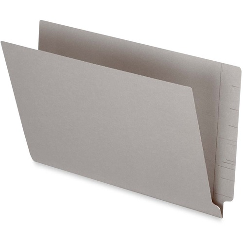 Pendaflex Legal Recycled End Tab File Folder - 3/4" Expansion - Gray - 10% Recycled - 50 / Box