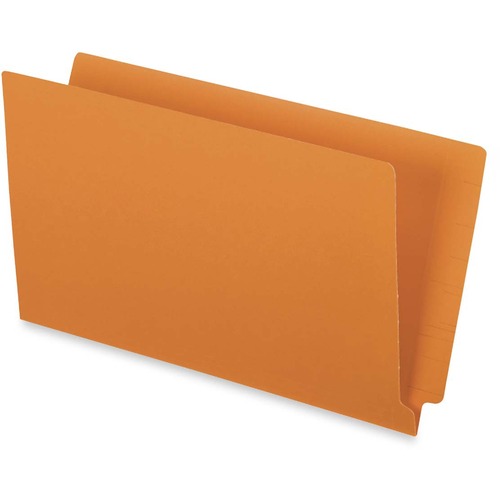 Pendaflex Legal Recycled End Tab File Folder - 9 1/2" x 15 1/4" - 3/4" Expansion - Orange - 10% Recycled - 50 / Box - End Tab Folders - PFXH210DOR