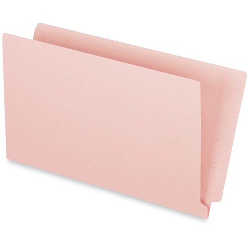 Pendaflex Legal Recycled End Tab File Folder - 3/4" Expansion - Pink - 10% Recycled - 50 / Box - End Tab Folders - PFXH210DP