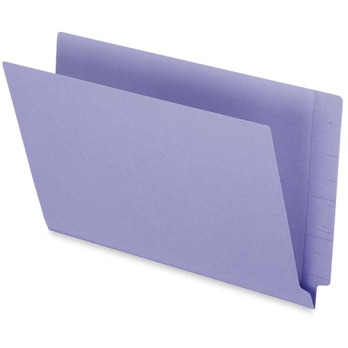Pendaflex Legal Recycled End Tab File Folder - 3/4" Expansion - Purple - 10% Recycled - 50 / Box - End Tab Folders - PFXH210DPR