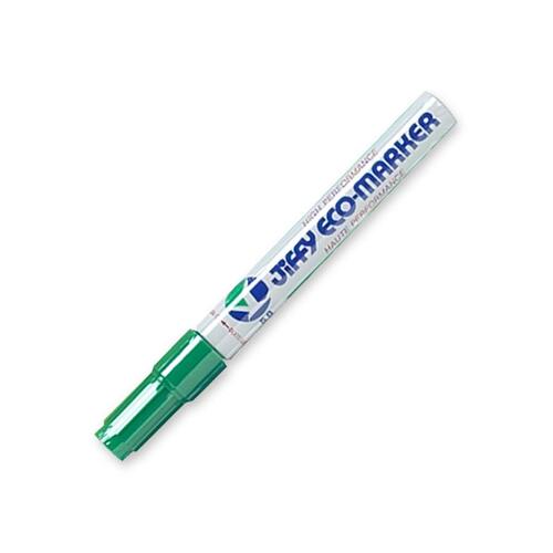 Jiffy JK90 Chisel Tip Giant Refillable Eco-Marker - Medium Marker Point - Chisel Marker Point Style - Refillable - Green - 1 Each
