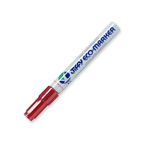 Jiffy JK90 Chisel Tip Giant Refillable Eco-Marker - Medium Marker Point - Chisel Marker Point Style - Refillable - Red - 1 Each - Art Markers - JIFJK902