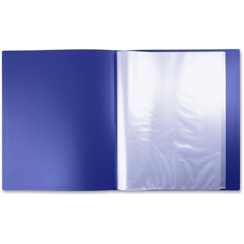 Winnable Document Saver - 10 x Pockets Capacity - Rectangular - Blue - Polypropylene - 1 Each - Sheet Protectors - WNNLM10BE