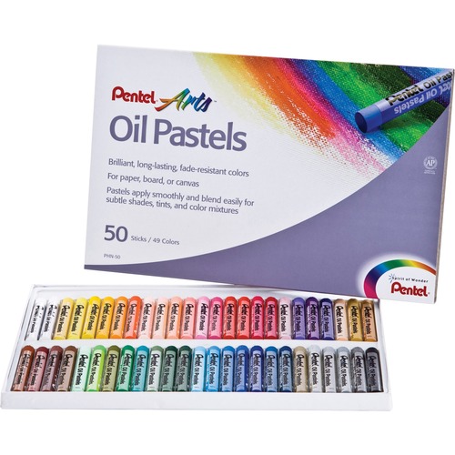 Pentel Arts Oil Pastels - Sketch Sticks, Oil & Chalk Pastels - PENPHN50