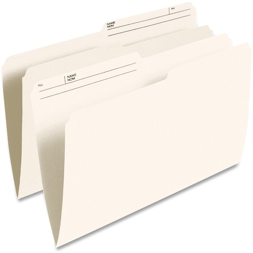 Pendaflex Legal Recycled Top Tab File Folder - Ivory - 60% Recycled - 100 / Box - Top Tab Colored Folders - PFXR613