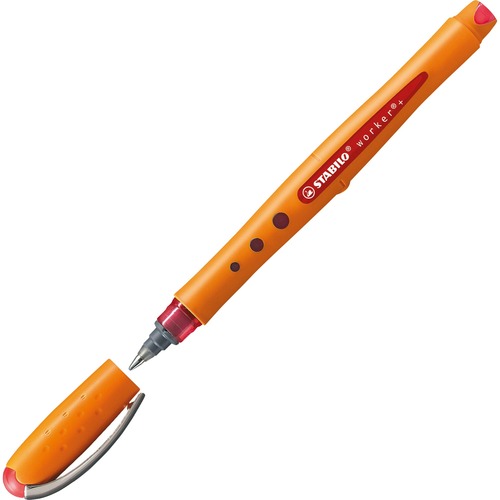 Schwan-STABILO Bionic Soft Grip Rollerball Pen - 0.8 mm Pen Point Size - Red Water Based Ink - 1 Each