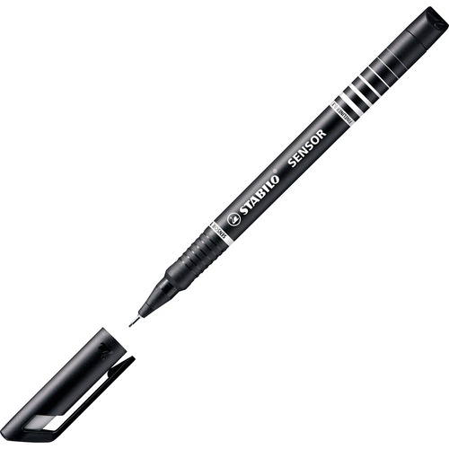 Schwan-STABILO Fineliner Sensor Pen - Fine Pen Point - Black Water Based Ink - 1 Each - Felt-tip/Porous Point Pens - SWSS8946