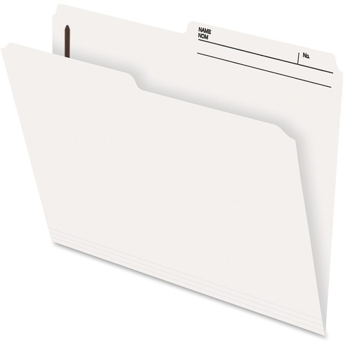 Pendaflex 1/2 Tab Cut Letter Recycled Top Tab File Folder - 8 1/2" x 11" - 2" Fastener Capacity for Folder - Right Tab Position - Ivory - 10% Recycled - 100 / Box - Pressboard Classification Folders - PFXSTR413RT