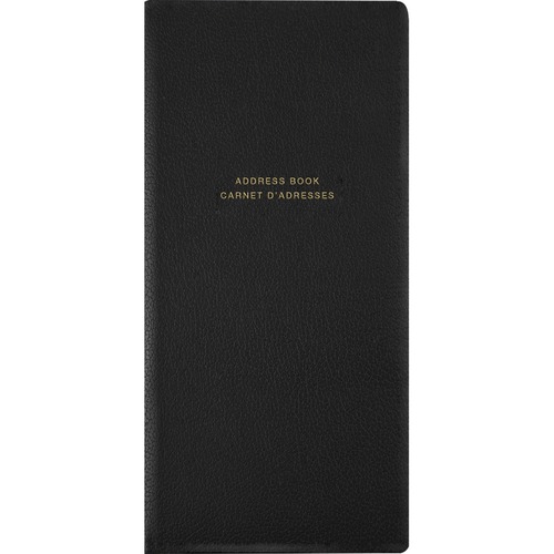 Winnable Telephone and Address Book - 3.13" (79.38 mm) Sheet Size - Cream - Leather - 1 Each
