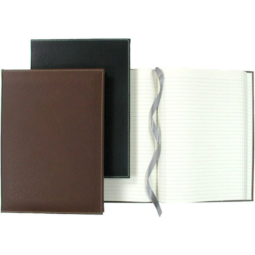 Winnable Executive Journal Notebook - 320 Sheets - Sewn - 9 3/4" x 7" - Brown Paper - Textured