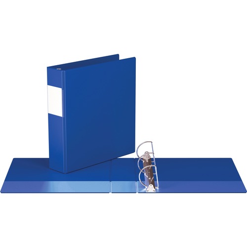 Davis Angle-D Ring Commercial Binder - 2" Binder Capacity - 8 1/2" x 11" Sheet Size - D-Ring Fastener(s) - 2 Inside Front & Back Pocket(s) - Chipboard - Royal Blue - Recycled - 1 Each