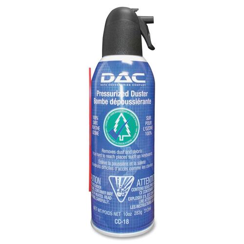 DAC Pressurized Duster - For Electronic Equipment, Home/Office Equipment - Ozone-safe, Moisture-free - 1 Each
