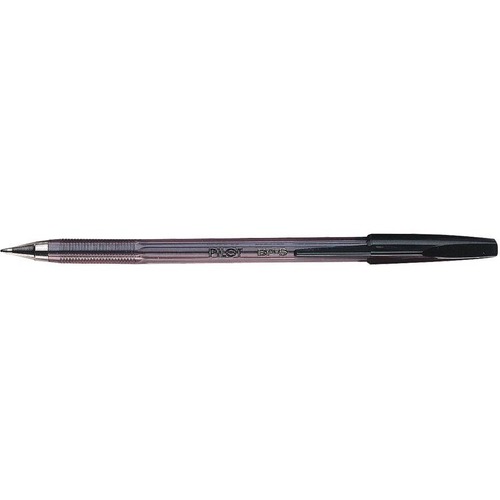 Better BPS Better Retractable Ball Point Pen, Black - Fine Pen Point - Refillable - Retractable - Black - Crystal Clear Barrel - Stainless Steel Tip - 5 / Pack - Ballpoint Stick Pens - PILBP145FS5BE