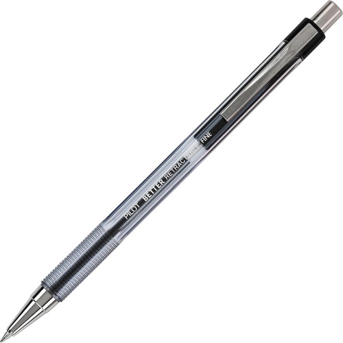 Better The Retractable Ballpoint Pen - Fine Pen Point - Refillable - Retractable - Black - Crystal Barrel - 1 Each - Ballpoint Retractable Pens - PIL084812