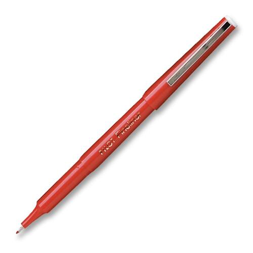 Pilot Fineliner Marker - 0.4 mm Pen Point Size - Red - 12/Box