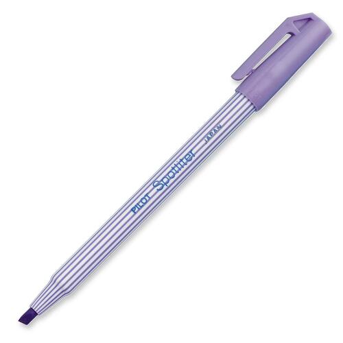 Spotliter Highlighter - Chisel Marker Point Style - Fluorescent Purple - Purple Barrel - 12/Box