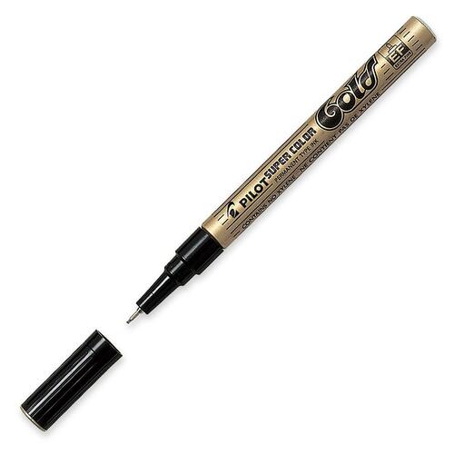 Pilot Creative Marker - Extra Fine Marker Point - Gold - 1 Each - Permanent Markers - PIL087967