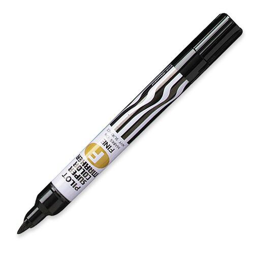 Pilot Permanent Ink Marker - Fine Marker Point - Bullet Marker Point Style - Refillable - Black Oil Based Ink - 1 Each - Permanent Markers - PIL088094