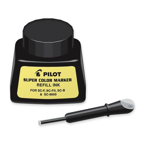 Pilot 088292 Marker Refill Ink Bottle - Black 29.57 mL Ink - 1 Each
