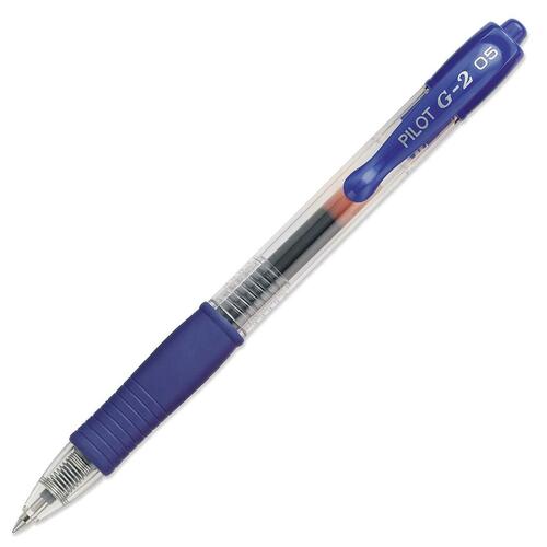Pilot Extra Fine Retractable Rollerball Pen - Extra Fine Pen Point - Refillable - Retractable - Blue Gel-based Ink - Blue Barrel - 1 Each - Gel Ink Pens - PILBLG25BE