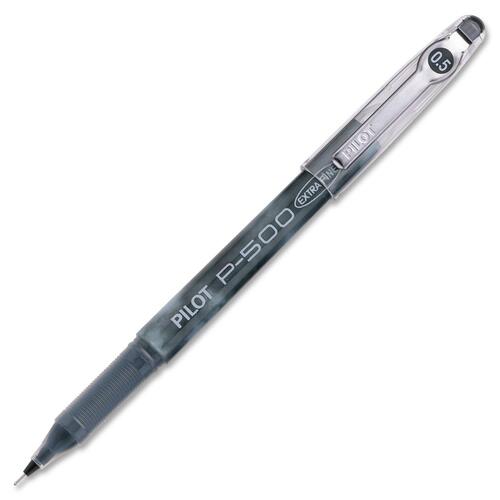 PRECISE P500 Gel Rollerball Pen - Extra Fine Pen Point - Black Gel-based Ink - Black Barrel - 1 Each