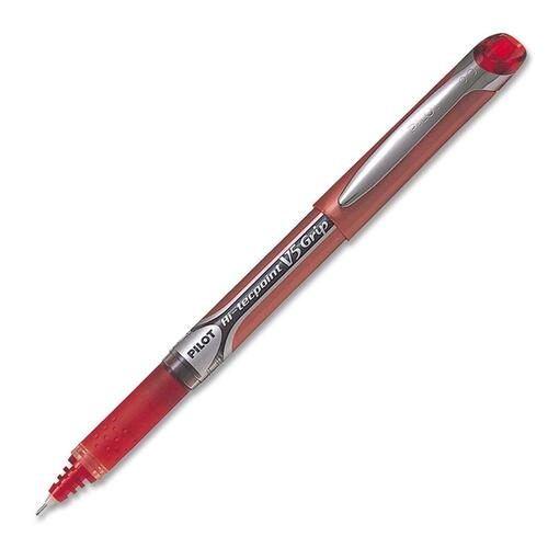 Pilot Hi-Tecpoint Needle Point Rollerball Pen - 0.5 mm Pen Point Size - Needle Pen Point Style - Red - 1 Each - Rollerball Pens - PIL279706