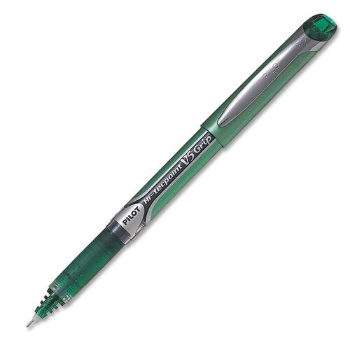 Pilot Hi-Tecpoint Needle Point Rollerball Pen - 0.5 mm Pen Point Size - Needle Pen Point Style - Green - 1 Box