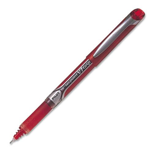 Pilot Hi-Tecpoint V7 Grip Rollerball Pen - 0.7 mm Pen Point Size - Needle Pen Point Style - Red - 1 Box
