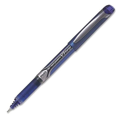 Pilot Hi-Tecpoint V7 Grip Rollerball Pen - 0.7 mm Pen Point Size - Needle Pen Point Style - Blue - 1 Each - Rollerball Pens - PILBXGPNV7BE